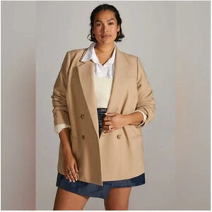 NWT Anthopologie Maeve Double-Breasted Blazer Size 26W